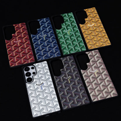 Premium Black GYD-Style Pattern with Magsafe Option for Samsung S22-S26 Series