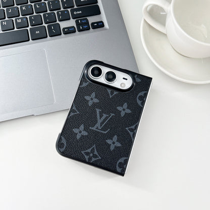 Luxury Lv Classic Leather Monogram Case for iPhone Duo