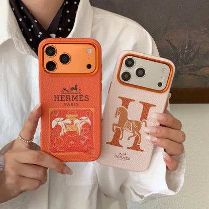 Premium Leather Phone Case For iPhone 13-17