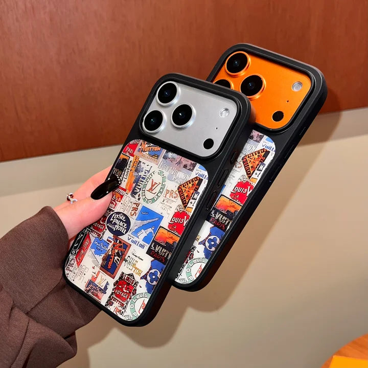 Vintage Travel Collage Luxury Case for iPhone 13-17