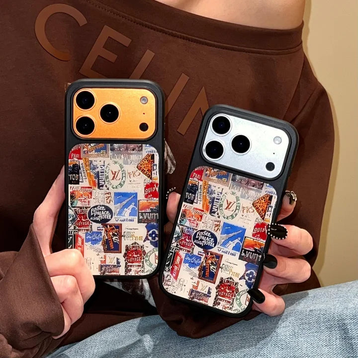 Vintage Travel Collage Luxury Case for iPhone 13-17