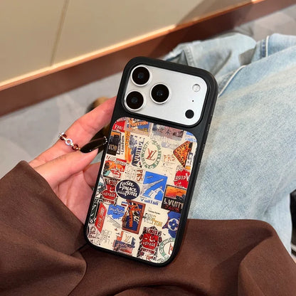 Vintage Travel Collage Luxury Case for iPhone 13-17