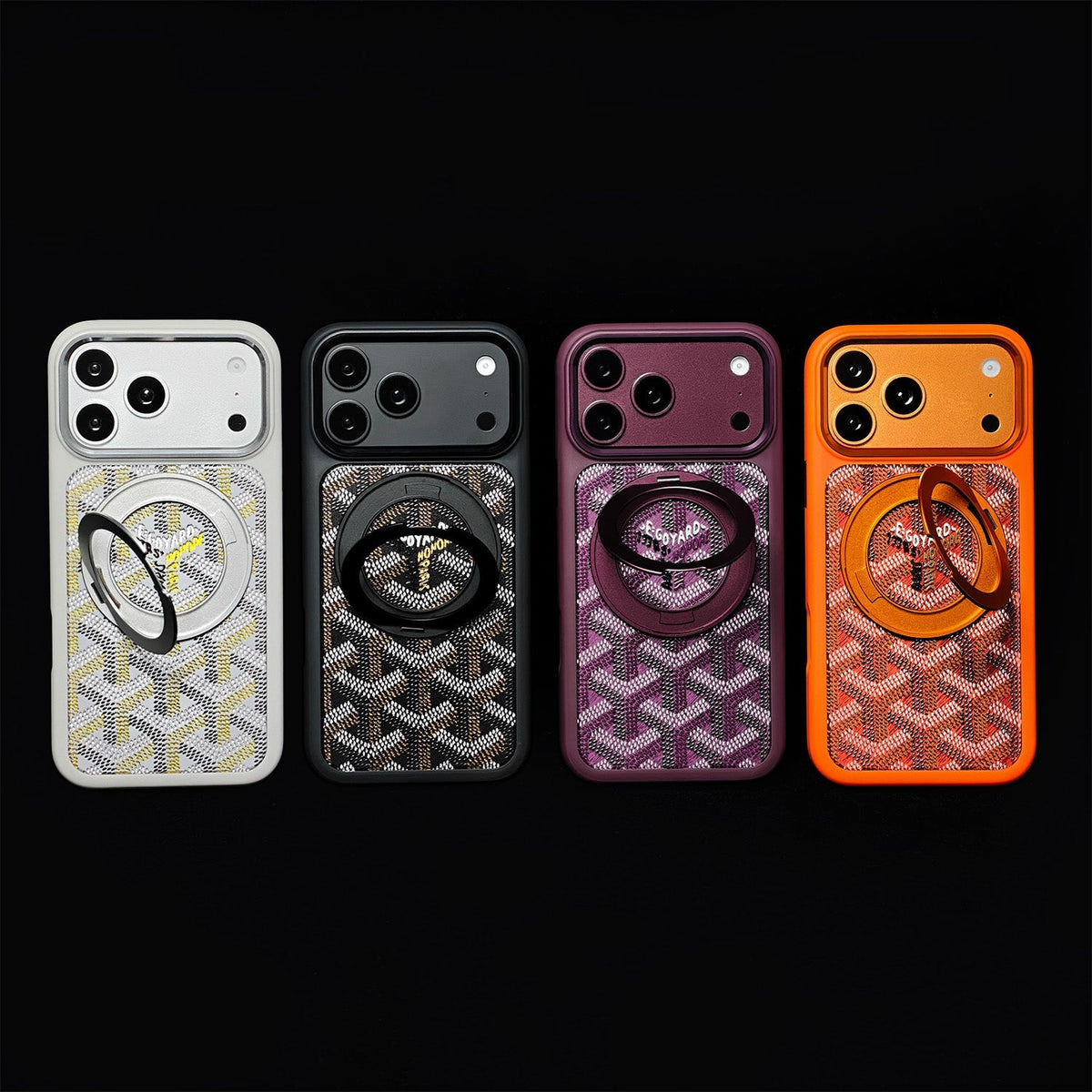 Luxury GYD Ring Case for iPhone 15-18 Pro & Pro Max
