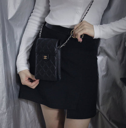 Luxury Genuine Leather Crossbody Phone Bag Elegant Tote Bag Roxy New