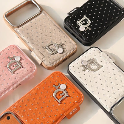 Classic Style Crystal Studded Phone Case for iPhone 13-18 Pro & Pro Max