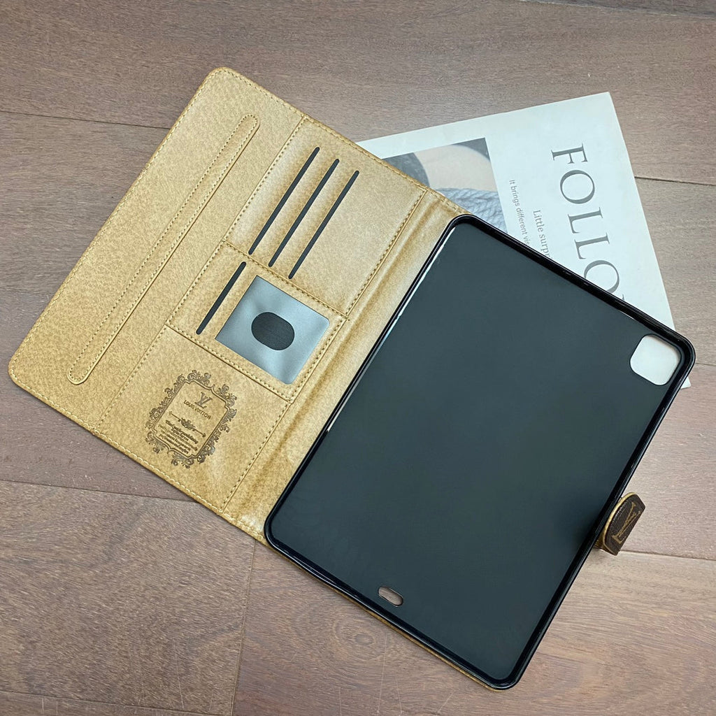 Samsung Galaxy Tab|Luxury Case Canvas Monogram Leather Fresh Summer Theme Pattern Roxy New