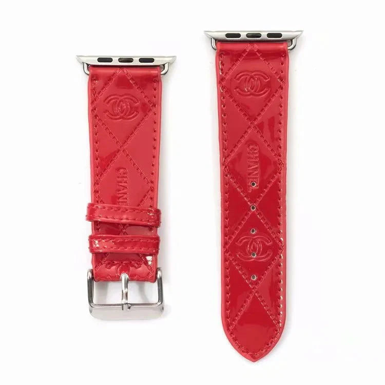 GLOSSY LEATHER APPLE WATCH BAND Roxy New