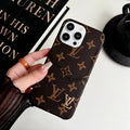 Classic Leather Monogram iPhone Case Card Holder Roxy New 2