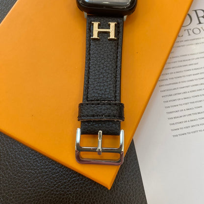 Genuine Pattern Leather Apple Watch Strap Roxy New