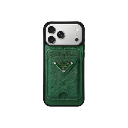 Prada MagSafe Card Holder Case For iPhone 13-18 Pro & Pro Max
