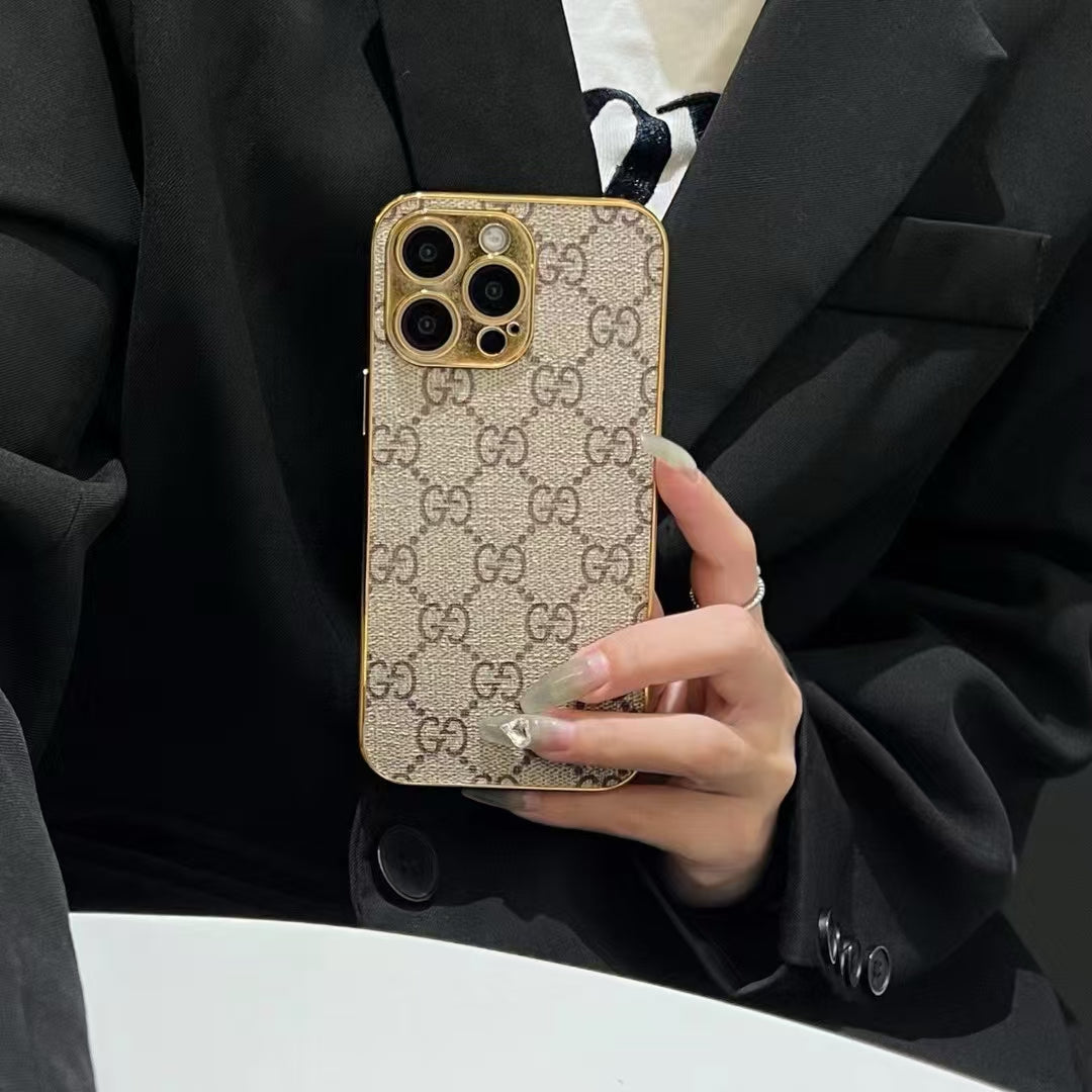 NEW DESIGN SOFT LUXURY IPHONE CASE WITH GOLDEN BORDER Roxy New 2