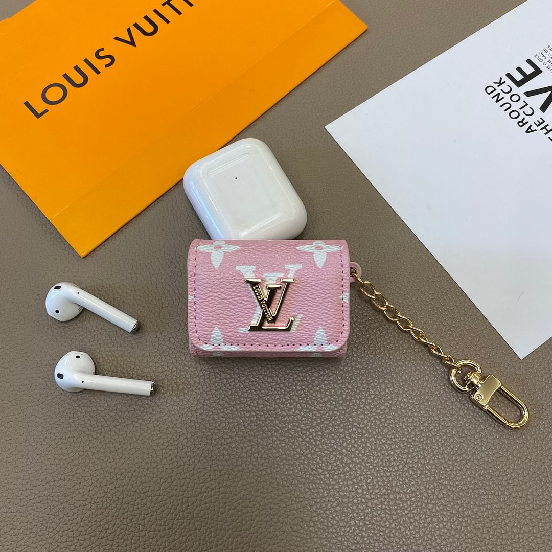 Luxury Genuine Leather Case for Apple AirPods Headphones Roxy New