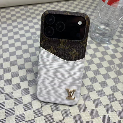 Leather Case with Card Holder for iPhone 12-17 Series