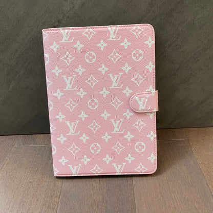 Samsung Galaxy Tab|Luxury Case Canvas Monogram Leather Fresh Summer Theme Pattern Roxy New
