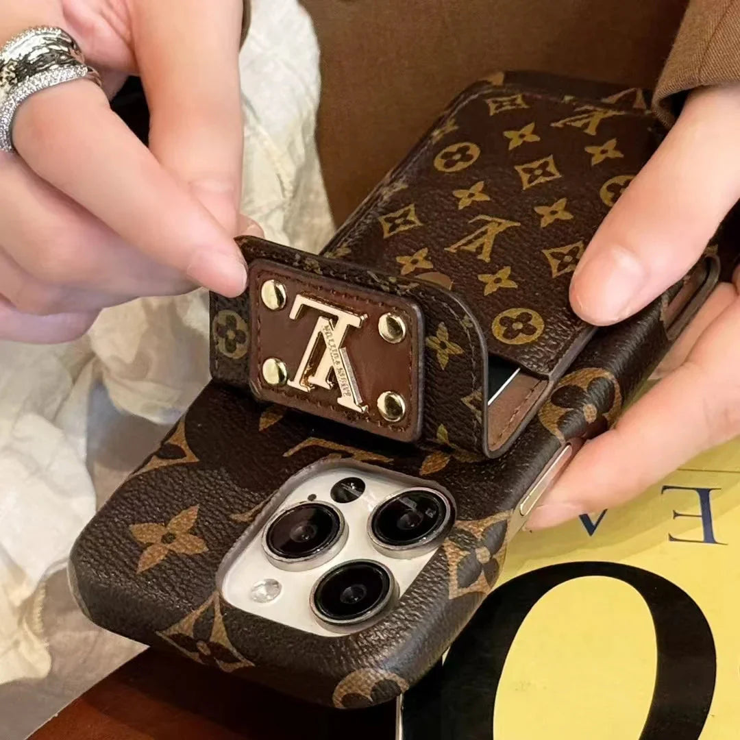 Monogram Canvas Back Card Holder Classic Ophidia Leather iPhone Case Roxy New 2
