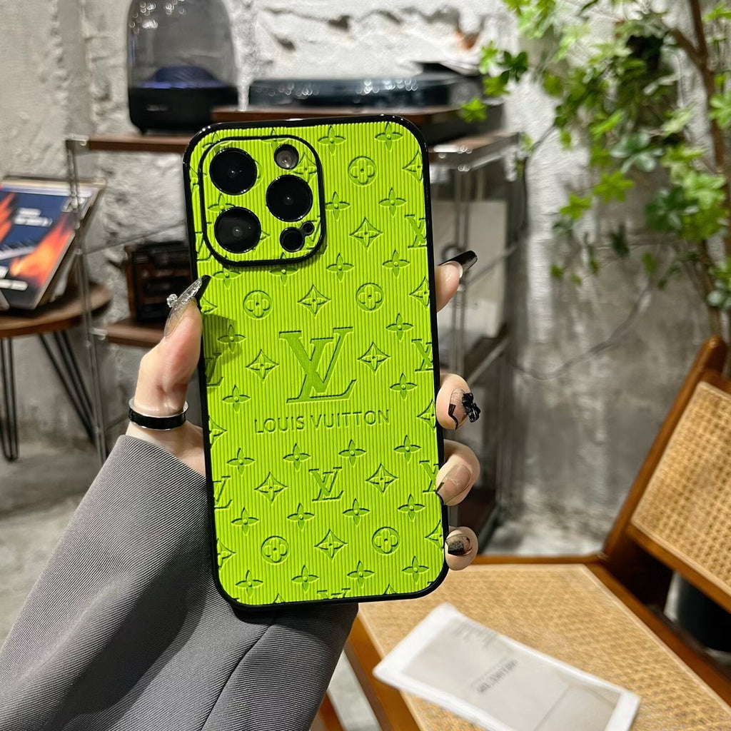 3D Monogram Embossed Leather  Case for iPhone theroxymob