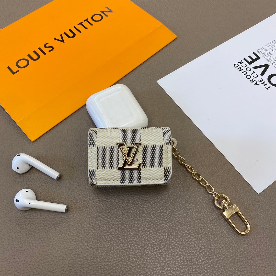 Luxury Genuine Leather Case for Apple AirPods Headphones Roxy New