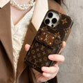 Monogram Canvas Back Card Holder Classic Ophidia Leather iPhone Case Roxy New 2