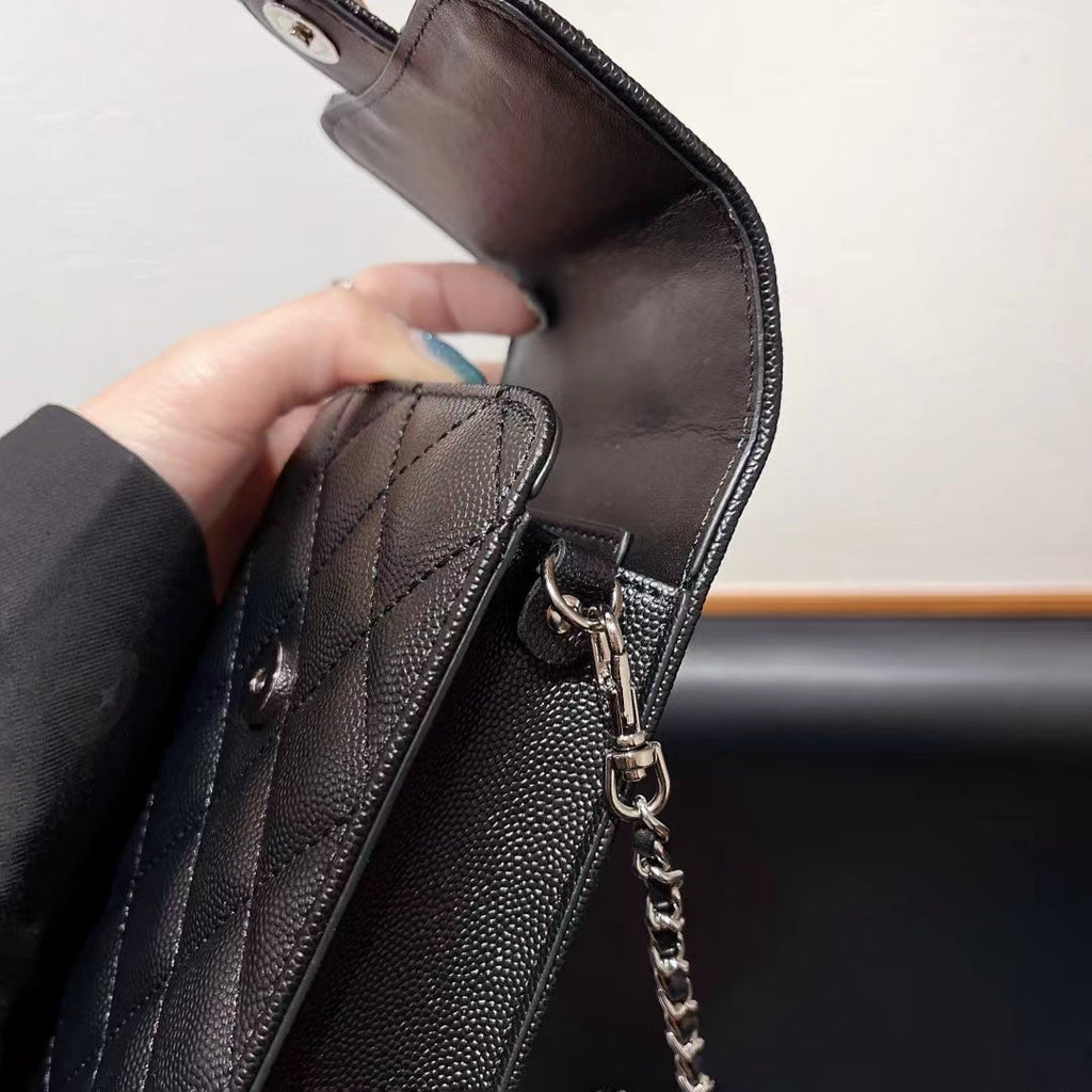 Luxury CD Genuine Leather Crossbody Phone Bag Elegant Tote Bag Roxy New