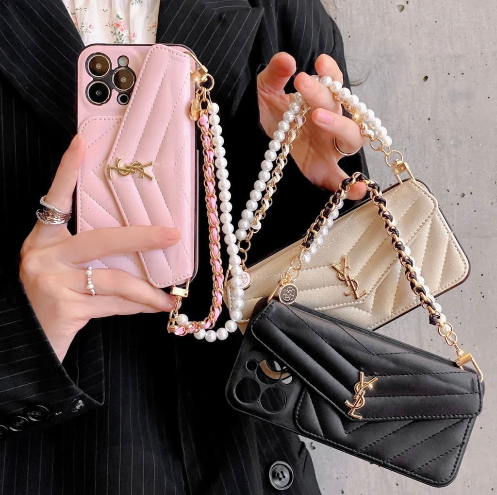 YSL Luxurious iPhone Case（With chain） theroxymob