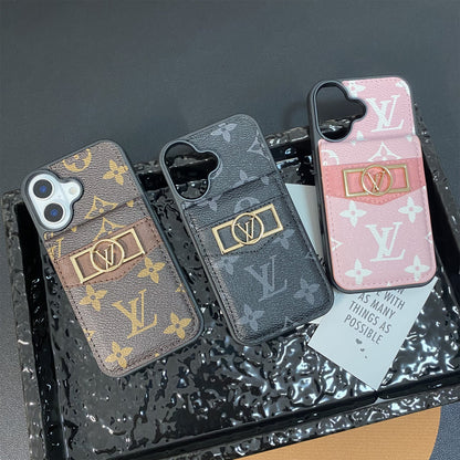 CLASSIC CIRCLE MONOGRAM CANVAS IPHONE CASE Roxy New 2