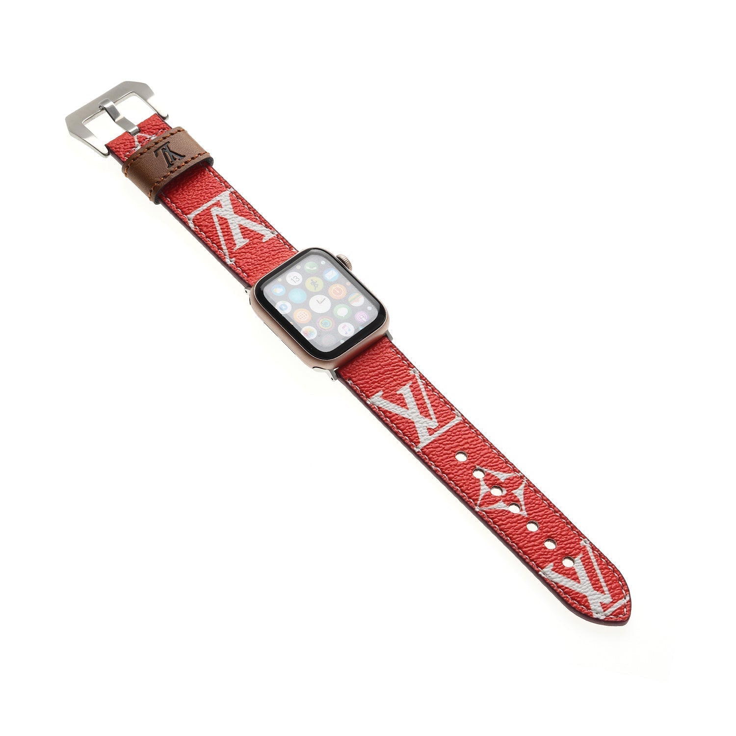 LEATHER CANVAS LUXURY APPLE WATCH STRAP Roxy New 2