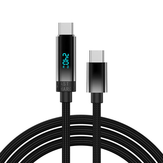 240W Fast Charging Cable with Digital Display