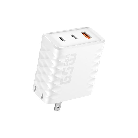 65W GaN Super Fast Charger - 3-Port Mini Power Brick