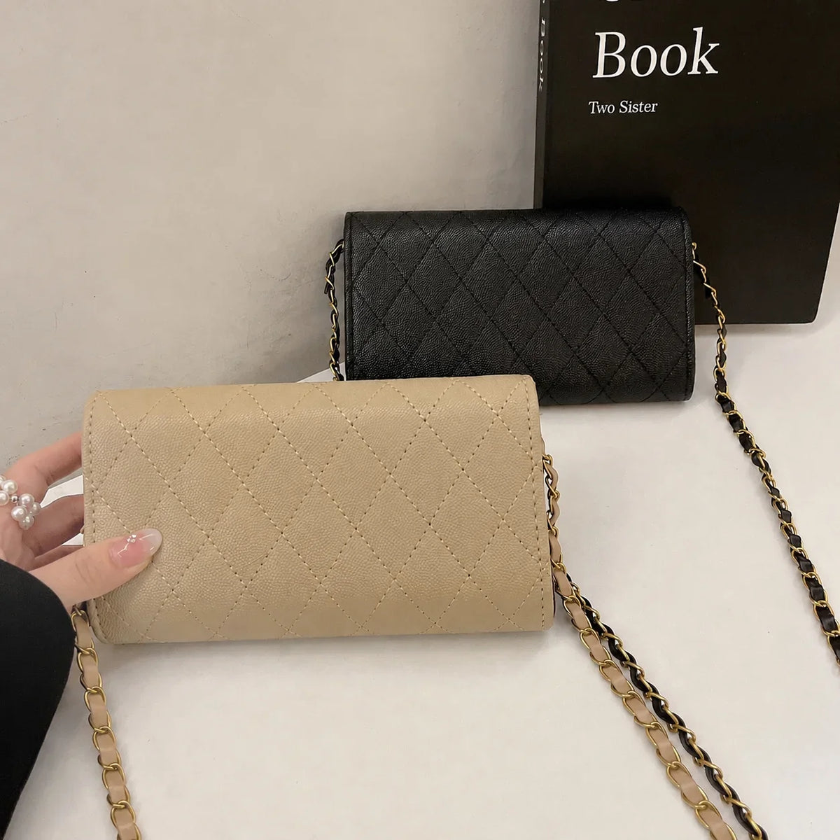 Luxury Leather Chanel Crossbody Phone Bag