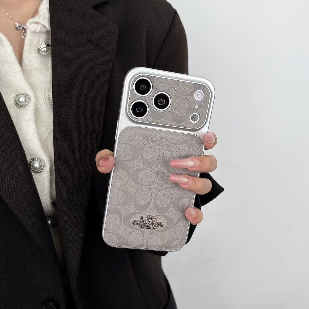 Luxury Coach Monogram Protective Case For iPhone 12 - 18 Series