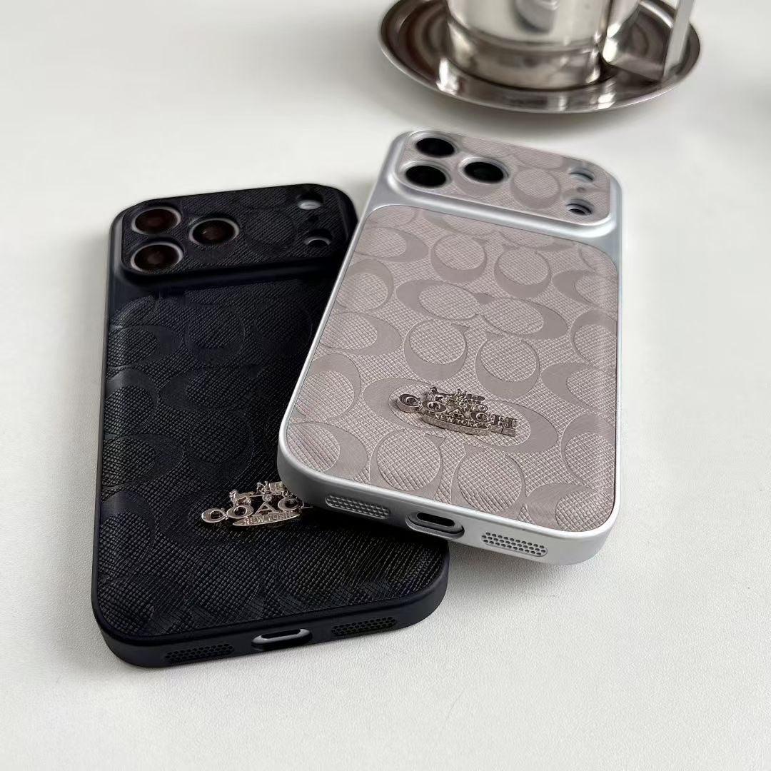 Luxury Coach Monogram Protective Case For iPhone 12 - 18 Series