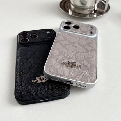 Luxury Coach Monogram Protective Case For iPhone 12 - 18 Series