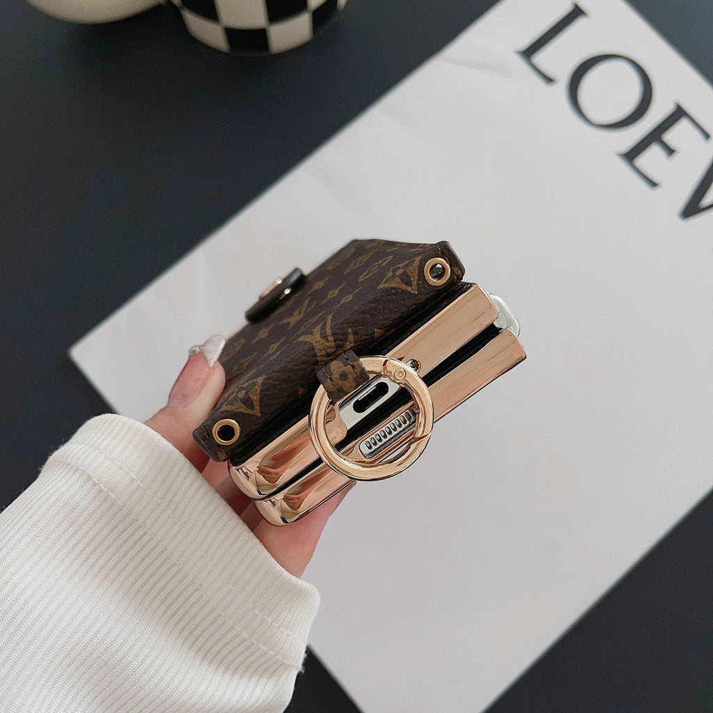 LUXURY ELECTROPLATING MONOGRAM CARD HOLDER CROSSBODY SAMSUNG Z FOLD CASE Roxy New