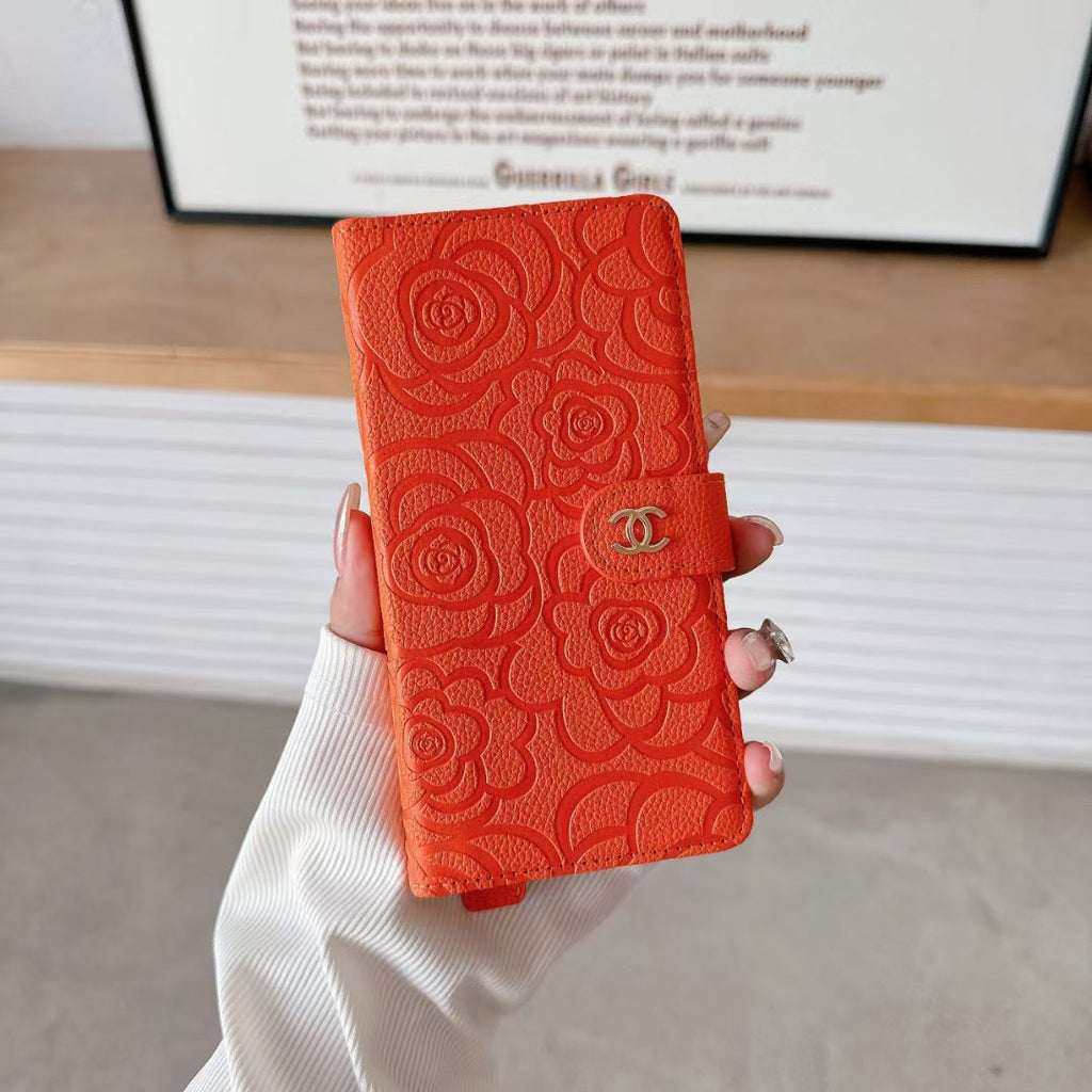 Chanel Genuine Leather Wallet Leather Crossbody Bag Apple iPhone Case theroxymob