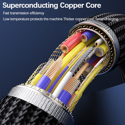 240W Fast Charging Cable with Digital Display