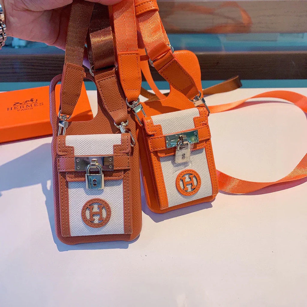 Hermes Luxury Leather Phone Case For iPhone 1