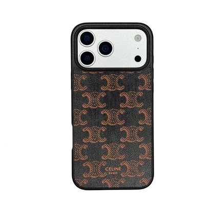 Classic Celine iPhone Case Classic Brown for iPhone 12-18 Pro & Pro Max