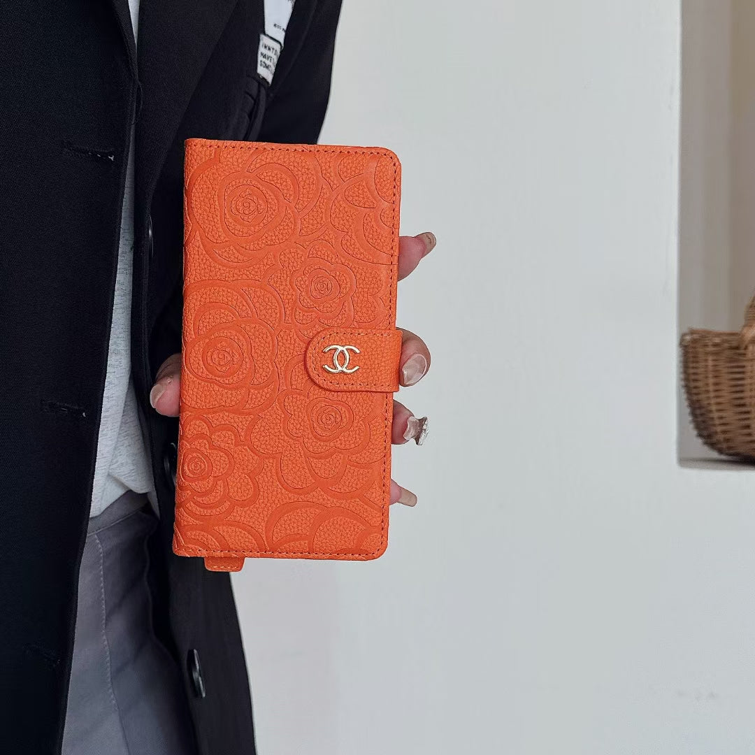 Chanel Genuine Leather Wallet Leather Crossbody Bag Apple iPhone Case theroxymob