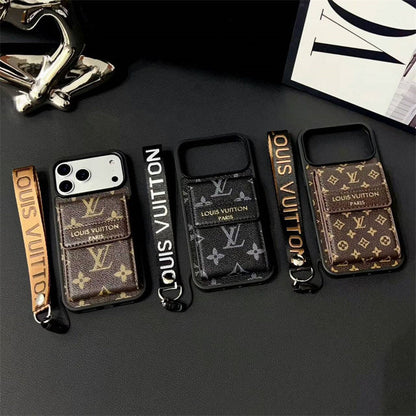 Louis Vuitton Phone case with card slot for iPhone 12-17 Series