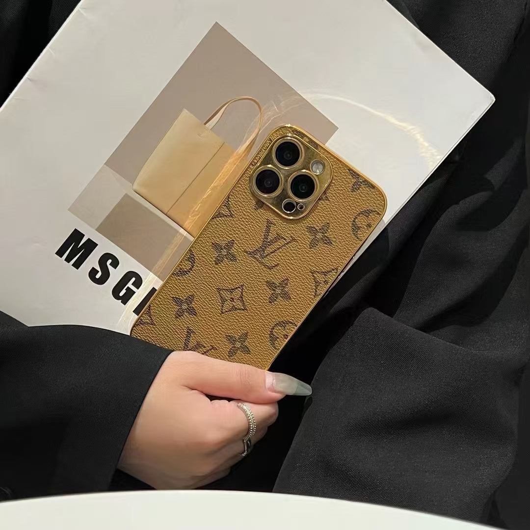 NEW DESIGN SOFT LUXURY IPHONE CASE WITH GOLDEN BORDER Roxy New 2