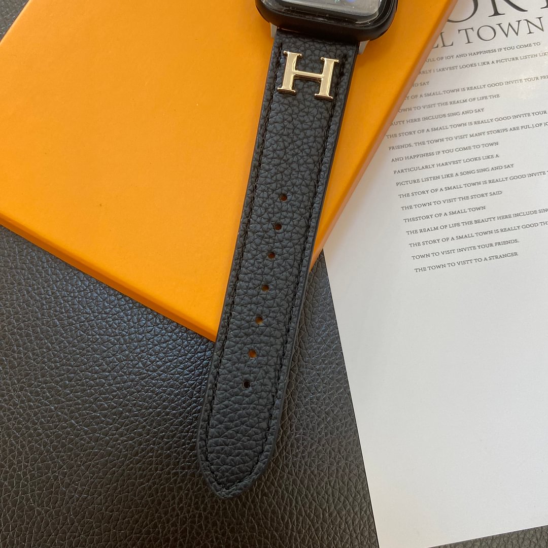 Genuine Pattern Leather Apple Watch Strap Roxy New