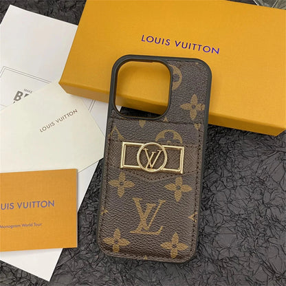CLASSIC CIRCLE MONOGRAM CANVAS IPHONE CASE Roxy New 2