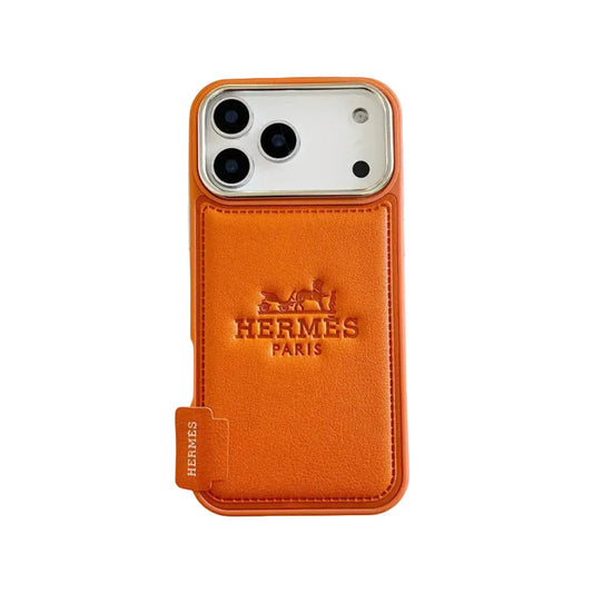 HRM Two-Tone Leather Case with Stamped Logo