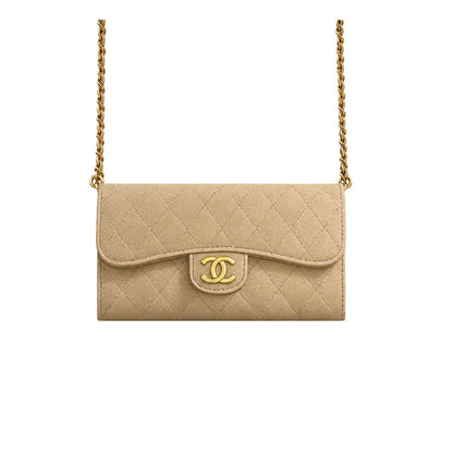 Luxury Leather Chanel Crossbody Phone Bag