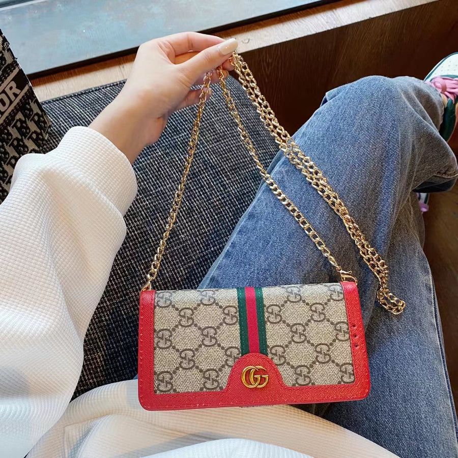 Luxury Phone Bag, Case, and Card Holder for Samsung Roxy New