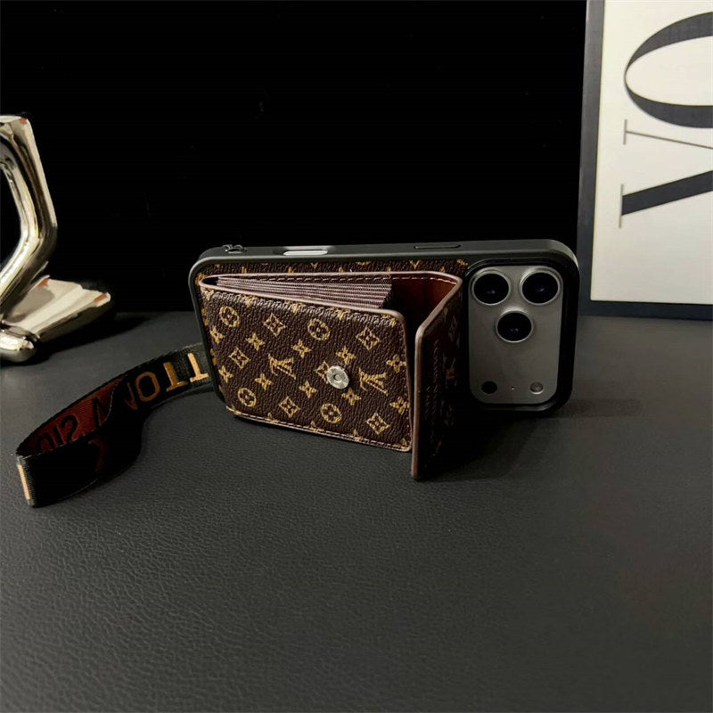 Louis Vuitton Phone case  with card slot for iPhone 17/ 16 / 15 / 14