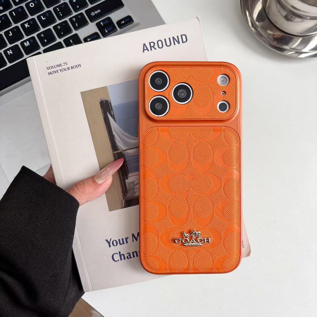 Luxury Coach Monogram Protective Case For iPhone 12 - 18 Series