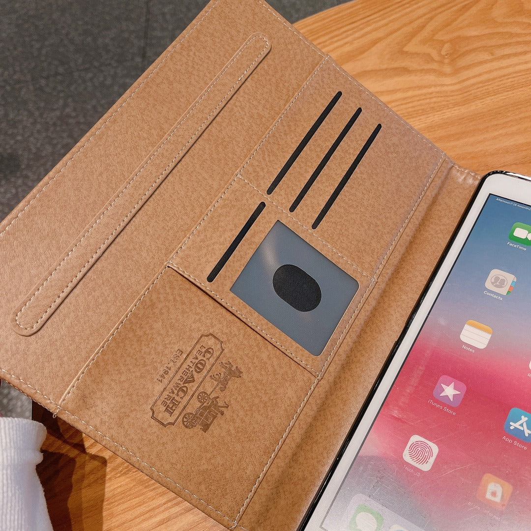 Premium Leather Classic Apple iPad Tablet Case theroxymob