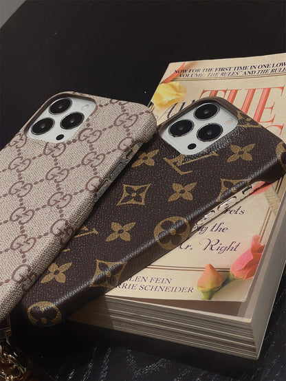 LUXURY CANVAS APPLE IPHONE CASE DETACHABLE SILK SCARF WRISTBAND Roxy New 2