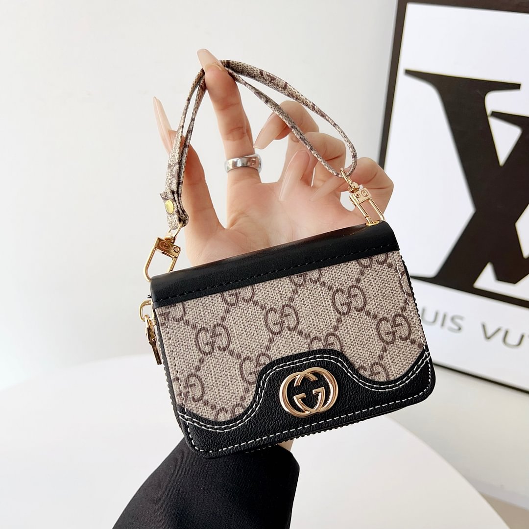 Mini Handbag Zip Wallet Gucci Card Holder Leather Coin Purse Roxy New